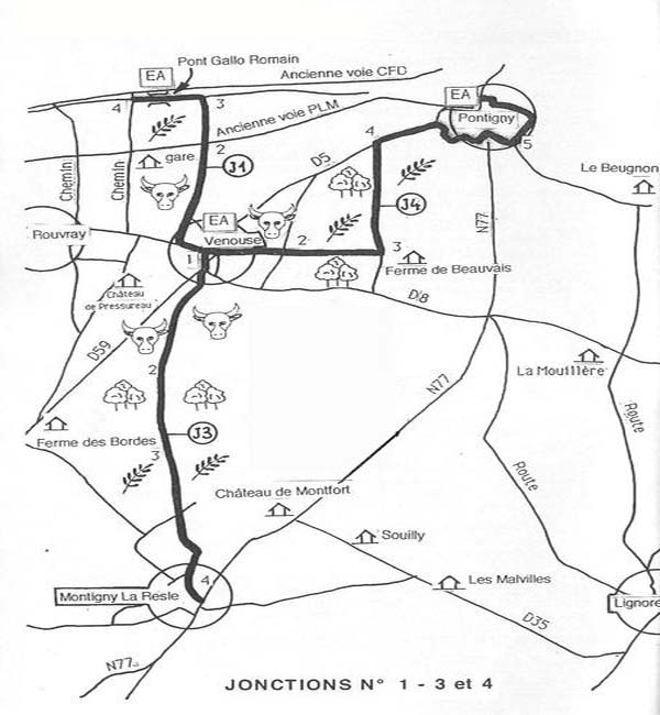 Chemin de randonnée à Venouse